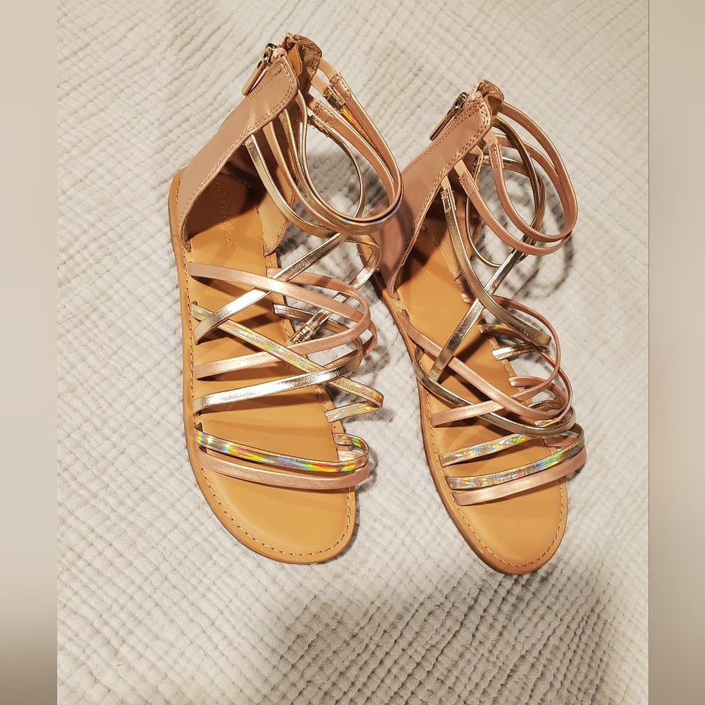 Cat & Jack Gladiator Sandals Mulricolored Size 5 New Without Tags Not Worn